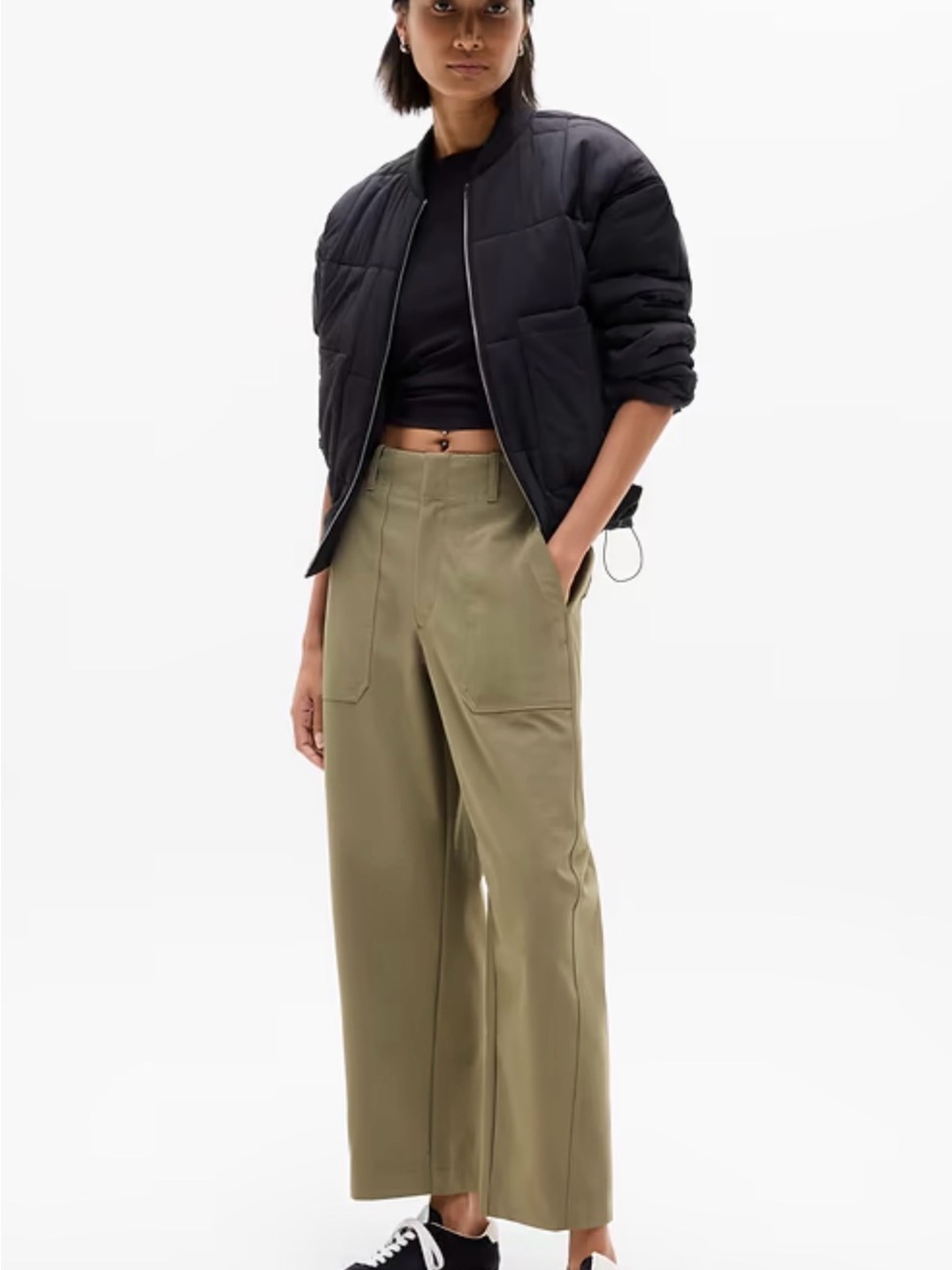 Athleta skyline high rise barrel leg pant